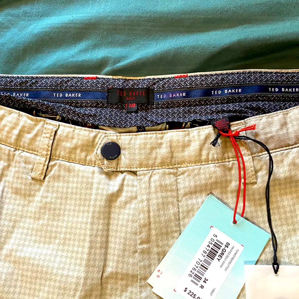 Ted Baker of London golf pants NEW WITH TAGS, 34R, regularly $225